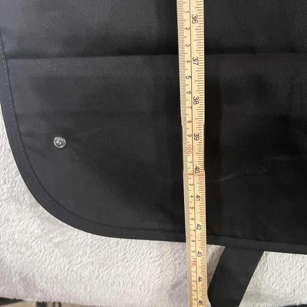 ZEGNA Suit Garment Bag Black Foldable Travel Zipper Suit‎ Carrier Handles Logo